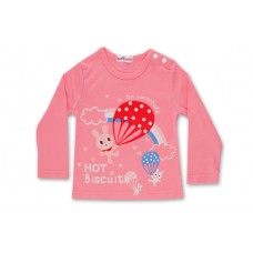 Tricou copii 9 luni-5 ani Hot Biscuits roz