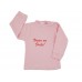 Bluza bebelusi 6-9 luni mesaj somnic, roz
