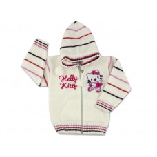 Jacheta copii 2-3 ani Hello Kitty alb