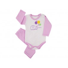 Set body-pantaloni bebe 1-12 luni, Ballon